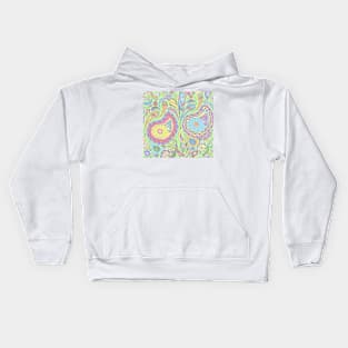 Lime Pastel Paisley Kids Hoodie